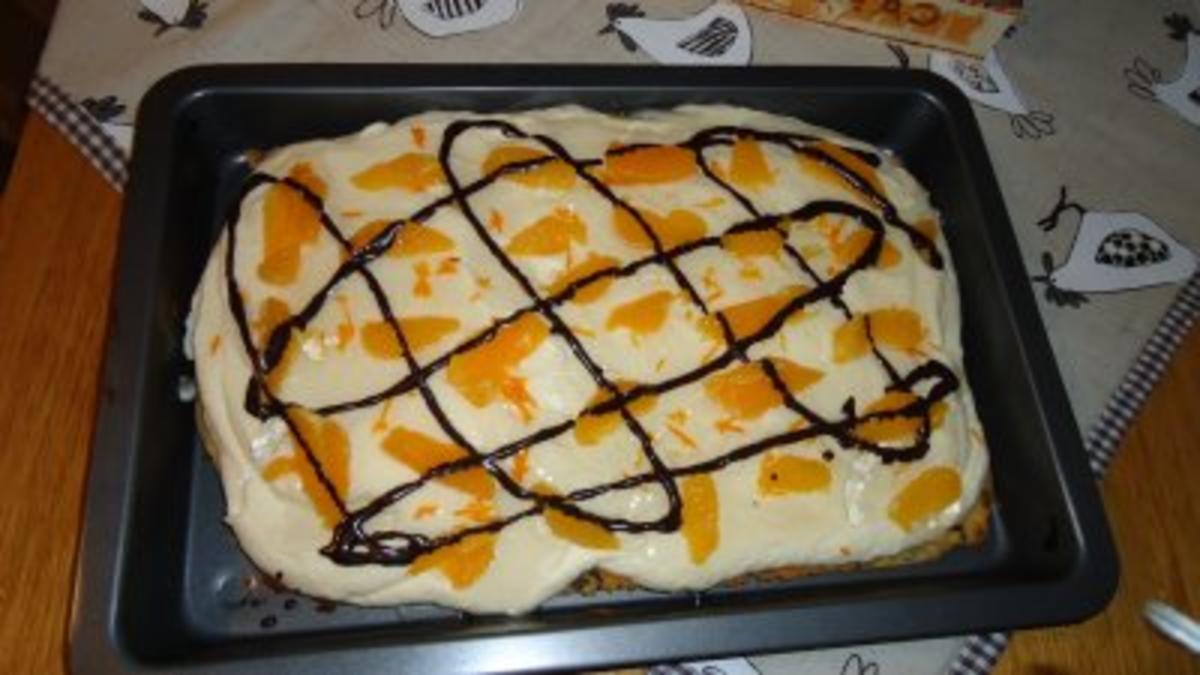 Stracciatella- Ecken mit Orangencreme - Rezept Eingereicht von birgit456