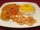 Cashew-Kokos-Möhren-Curry mit Garnelen - Rezept