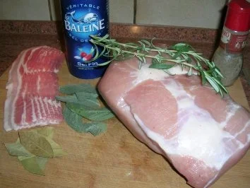 Rezept: Schweinebraten mit Trauben und Roséwein - Arrosta all`uva rosata Bild Nr. 3 Schweinebraten mit Trauben und Roséwein - Arrosta all`uva rosata - Rezept - Bild Nr. 3