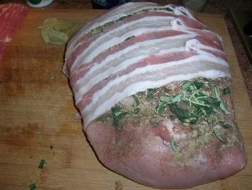 Rezept: Schweinebraten mit Trauben und Roséwein - Arrosta all`uva rosata Bild Nr. 5 Schweinebraten mit Trauben und Roséwein - Arrosta all`uva rosata - Rezept - Bild Nr. 5