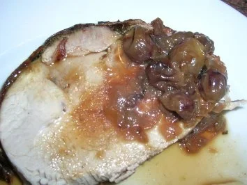 Rezept: Schweinebraten mit Trauben und Roséwein - Arrosta all`uva rosata Schweinebraten mit Trauben und Roséwein - Arrosta all`uva rosata - Rezept