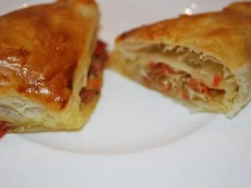 Blätterteigtaschen "Caprese" - Rezept - Bild Nr. 3