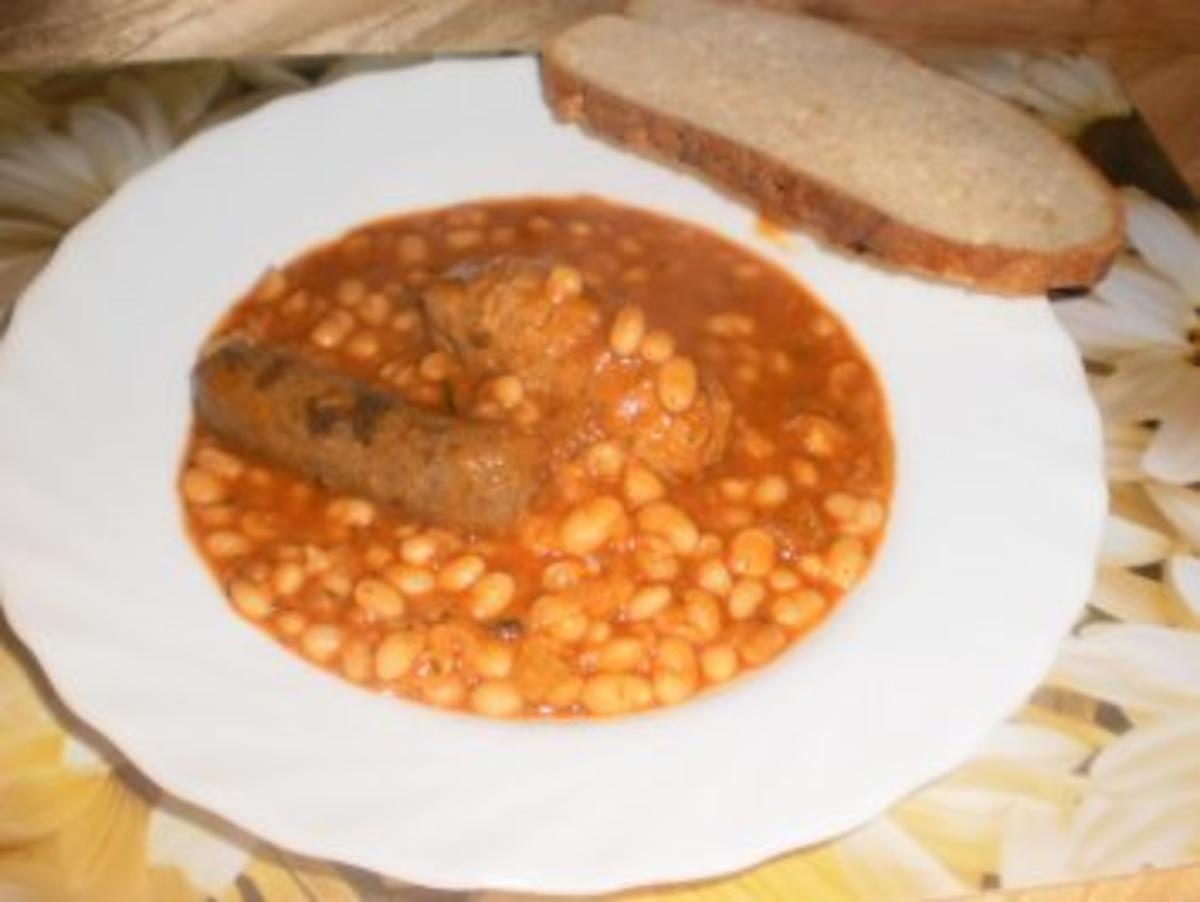 Bilder für Rindswürstchen mit Weissen Bohnen - Rezept