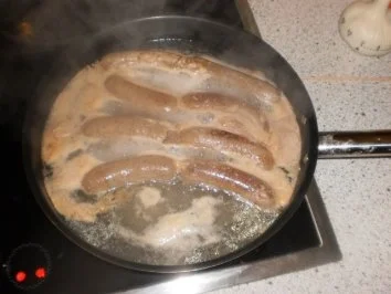 Rezept: Rindswürstchen mit Weissen Bohnen Bild Nr. 6 Rindswürstchen mit Weissen Bohnen - Rezept - Bild Nr. 6