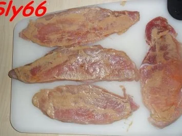 Rezept: Fleischgerichte:Rouladen nach Sly`s Art Bild Nr. 7 Fleischgerichte:Rouladen nach Sly`s Art - Rezept - Bild Nr. 7