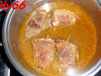 Rezept: Fleischgerichte:Rouladen nach Sly`s Art Bild Nr. 16 Fleischgerichte:Rouladen nach Sly`s Art - Rezept - Bild Nr. 16