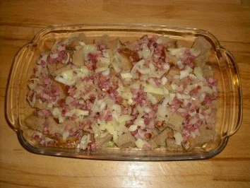 deftiger Brotauflauf - Rezept