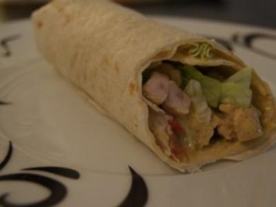 Rezept: Chicken-Curry-Wrap Chicken-Curry-Wrap - Rezept