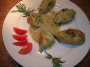 Tintenfischtuben gefüllt mit Pilz-Ricotta-Pesto  (sehr lecker) - Rezept