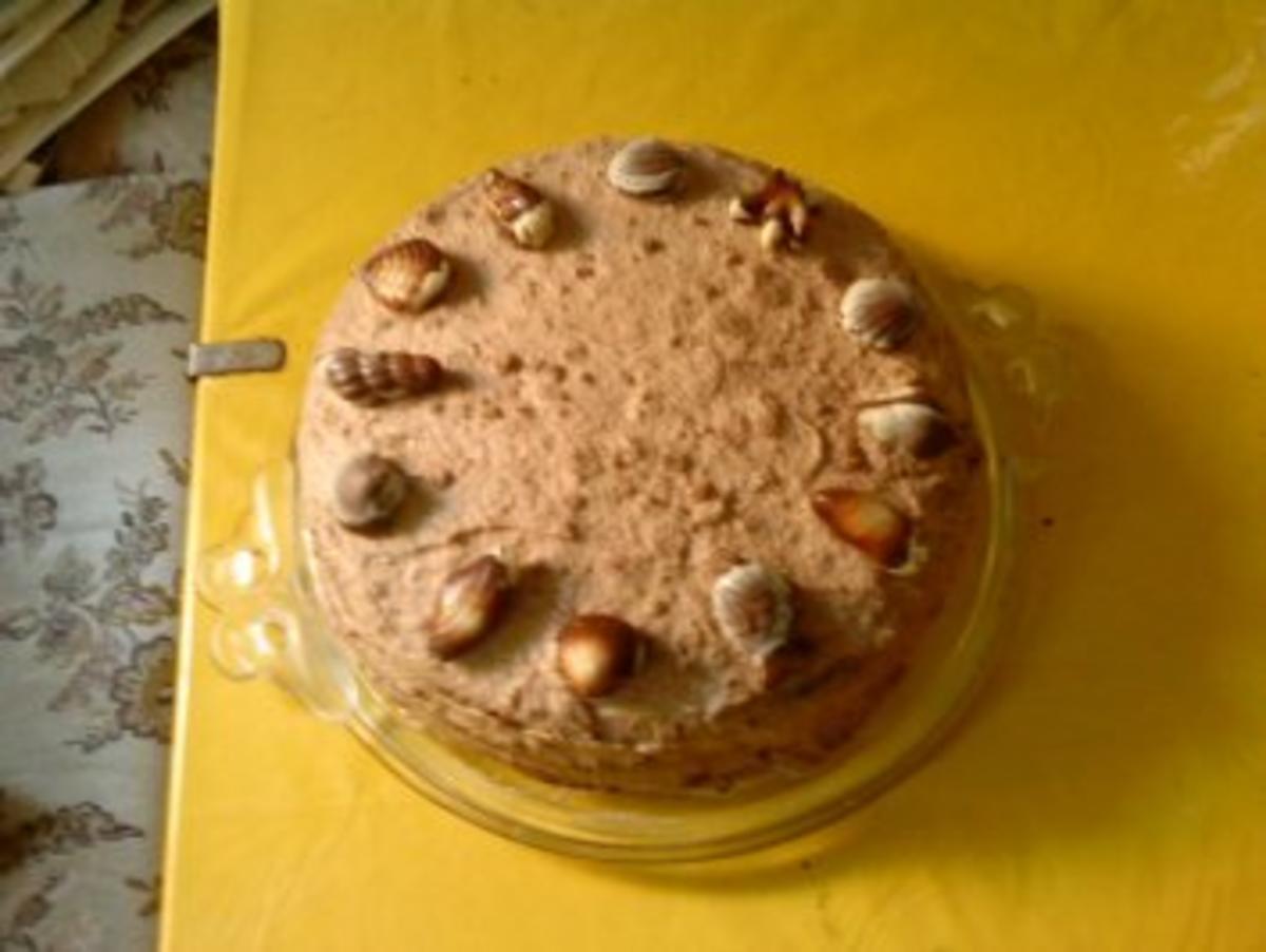 nuttella-belgische meeresfrüchte-kirsch sahne torte - Rezept