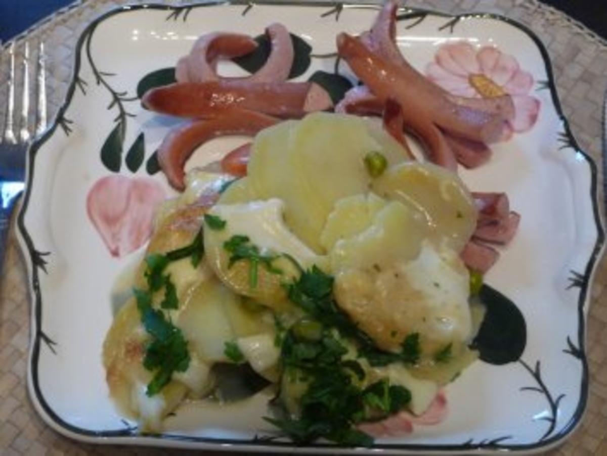 Aufläufe : Mein Kartoffelauflauf mit Wurstkraken - Rezept - Bild Nr. 2