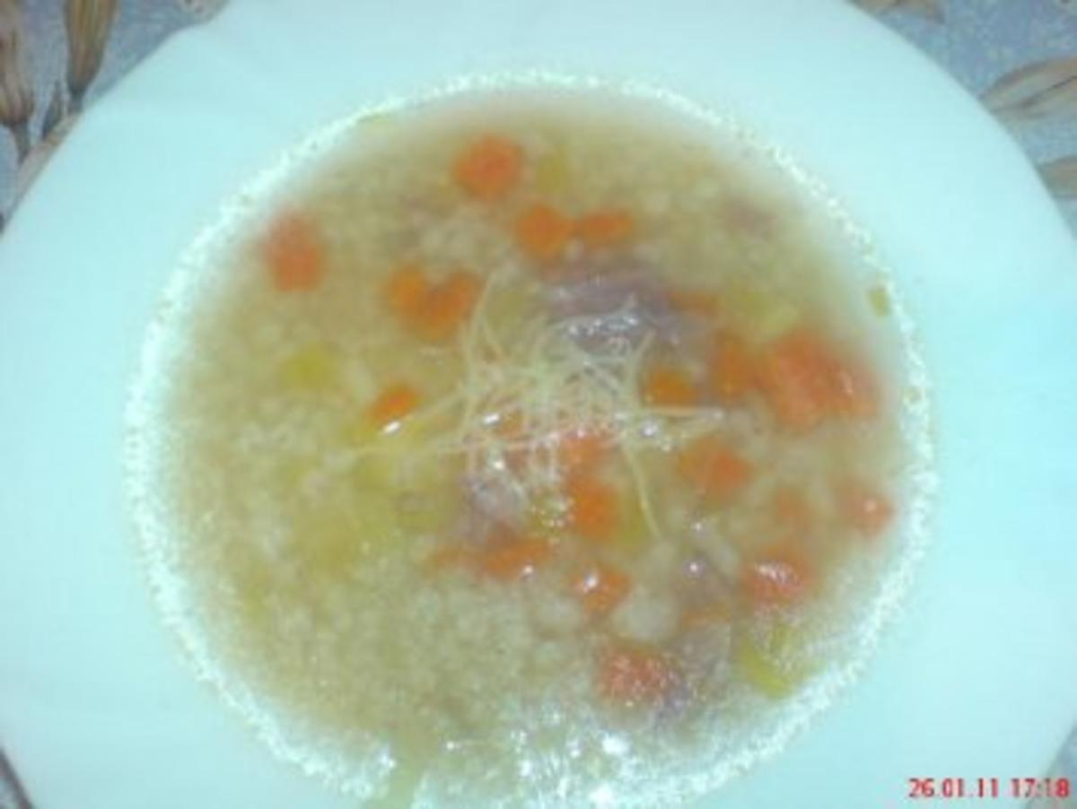 Andere Perlgraupensuppe mit lecker säuerlicher Note - Rezept