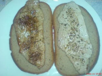 Rezept: Steak mit Waldpilzen auf Mischbrot und Orangensaft beträufelt Bild Nr. 3 Steak mit Waldpilzen auf Mischbrot und Orangensaft beträufelt - Rezept - Bild Nr. 3