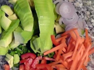 Rezept: bunter Feldsalat mit warmen Putenstreifen.... Bild Nr. 4 bunter Feldsalat mit warmen Putenstreifen.... - Rezept - Bild Nr. 4