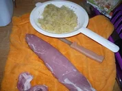 Aber.... Das Schwein friert .....ich gebe ihm ein Mantel. - Rezept