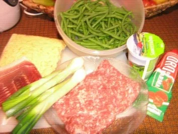 Spätzle mit Bohnenpäckchen und einer leckeren Hackfleischsoße - Rezept - Bild Nr. 2