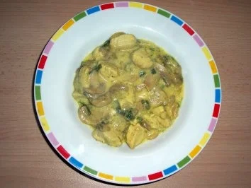 Rezept: Hähnchen-Eintopf mit Champignons Hähnchen-Eintopf mit Champignons - Rezept