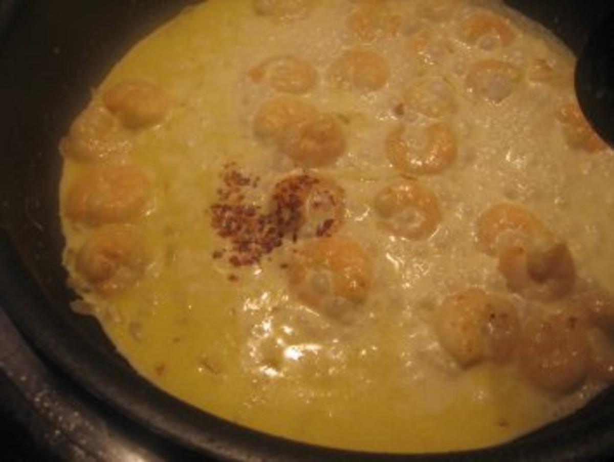 Makkaroni mit Garnelen, Curry, Sahnesoße - Rezept - Bild Nr. 11