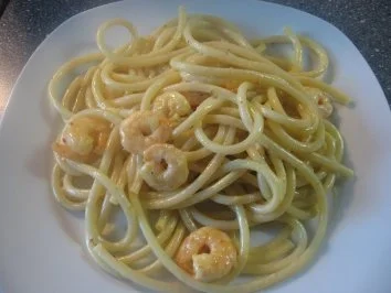 Makkaroni mit Garnelen, Curry, Sahnesoße - Rezept - Bild Nr. 14