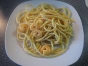 Makkaroni mit Garnelen, Curry, Sahnesoße - Rezept