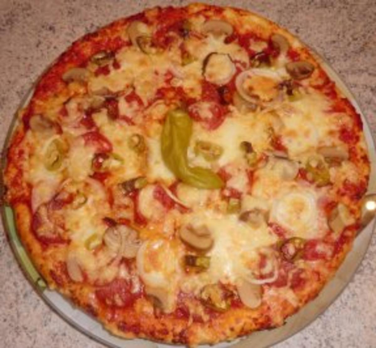 &#9829 Pizza - Diavolo &#9829 - Rezept