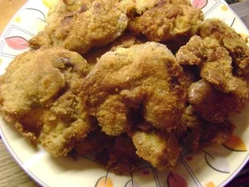 Rezept: Gebackene Hühnerleber Gebackene Hühnerleber - Rezept