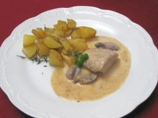 Rezept: Schweinefilet mit Camembert überbacken Schweinefilet mit Camembert überbacken - Rezept