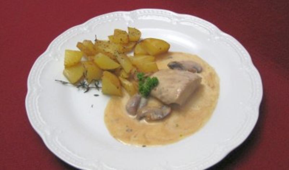 Bilder für Schweinefilet mit Camembert überbacken - Rezept