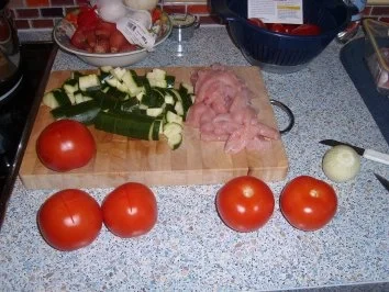 Putengeschnetzeltes, mediterraner Art - Rezept