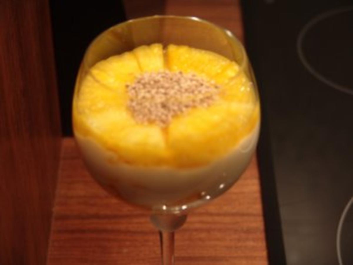 Ananas-Sonne im Glas - Rezept