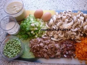 Rezept: Nudelauflauf mit Putenfleisch und Gemüse Bild Nr. 2 Nudelauflauf mit Putenfleisch und Gemüse - Rezept - Bild Nr. 2