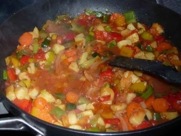 Rezept: Paprika-Gemüse-Pfanne Bild Nr. 13 Paprika-Gemüse-Pfanne - Rezept - Bild Nr. 13