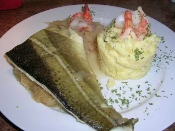 Skreifilet auf Apfel-Sauerkraut und Kartoffelstampf (ungewöhnlich aber total lecker) - Rezept - Bild Nr. 5