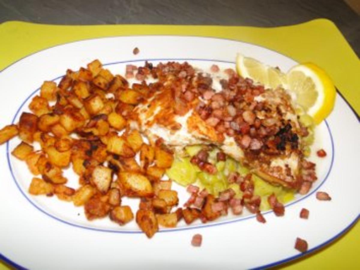 Victoriaseebarschfilet (grätenfrei) auf Lauchbett mit ...