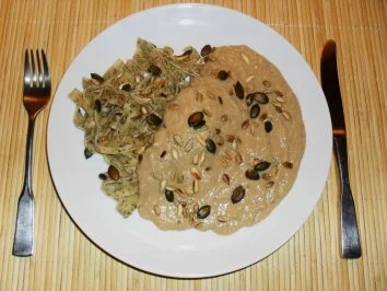 Bandnudeln mit Maronen - Sahne - Sauce - Rezept - Bild Nr. 2