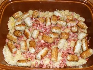 Rezept: Sauerkrautauflauf Bild Nr. 3 Sauerkrautauflauf - Rezept - Bild Nr. 3