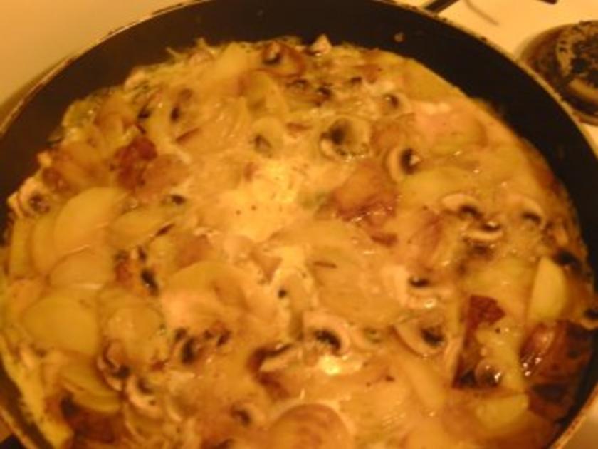 Kartoffel-Champignon-Tortilla - Rezept mit Bild - kochbar.de