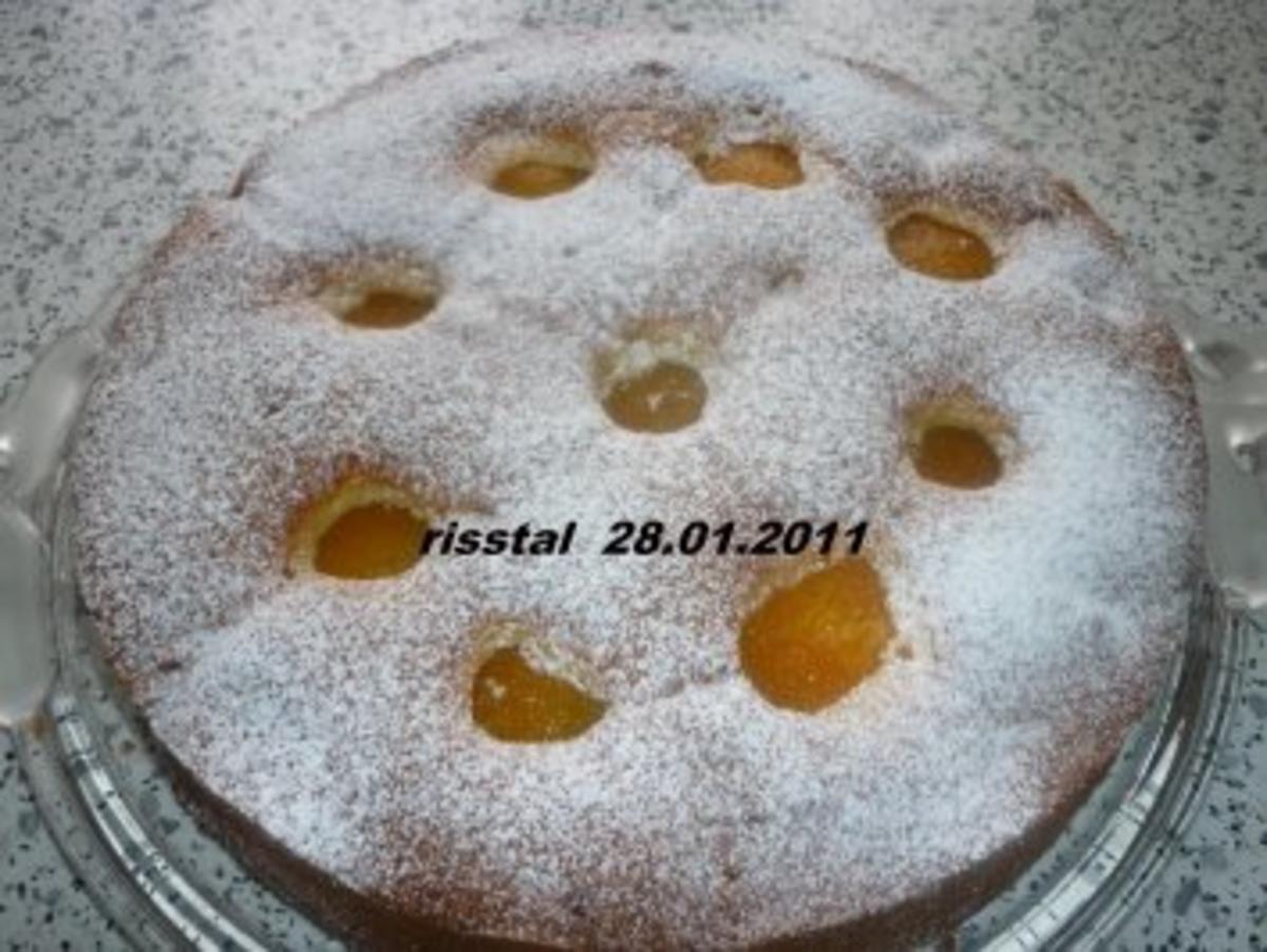 Kirsch - Aprikosen - Kuchen - Rezept