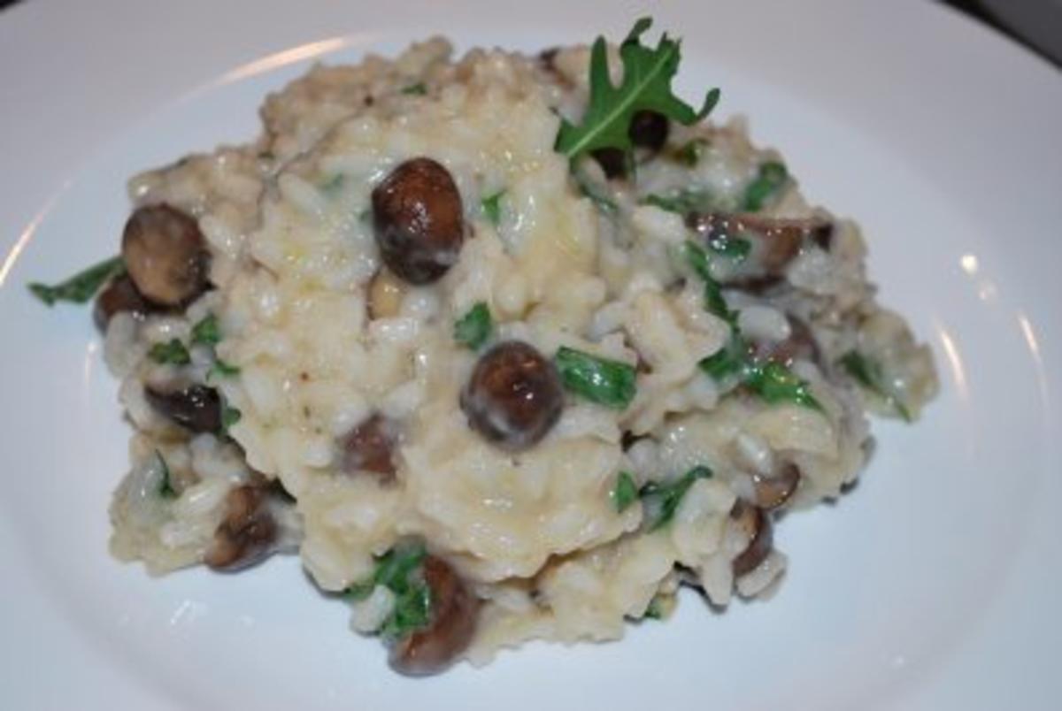 Champignon-Rucola-Risotto - Rezept mit Bild - kochbar.de