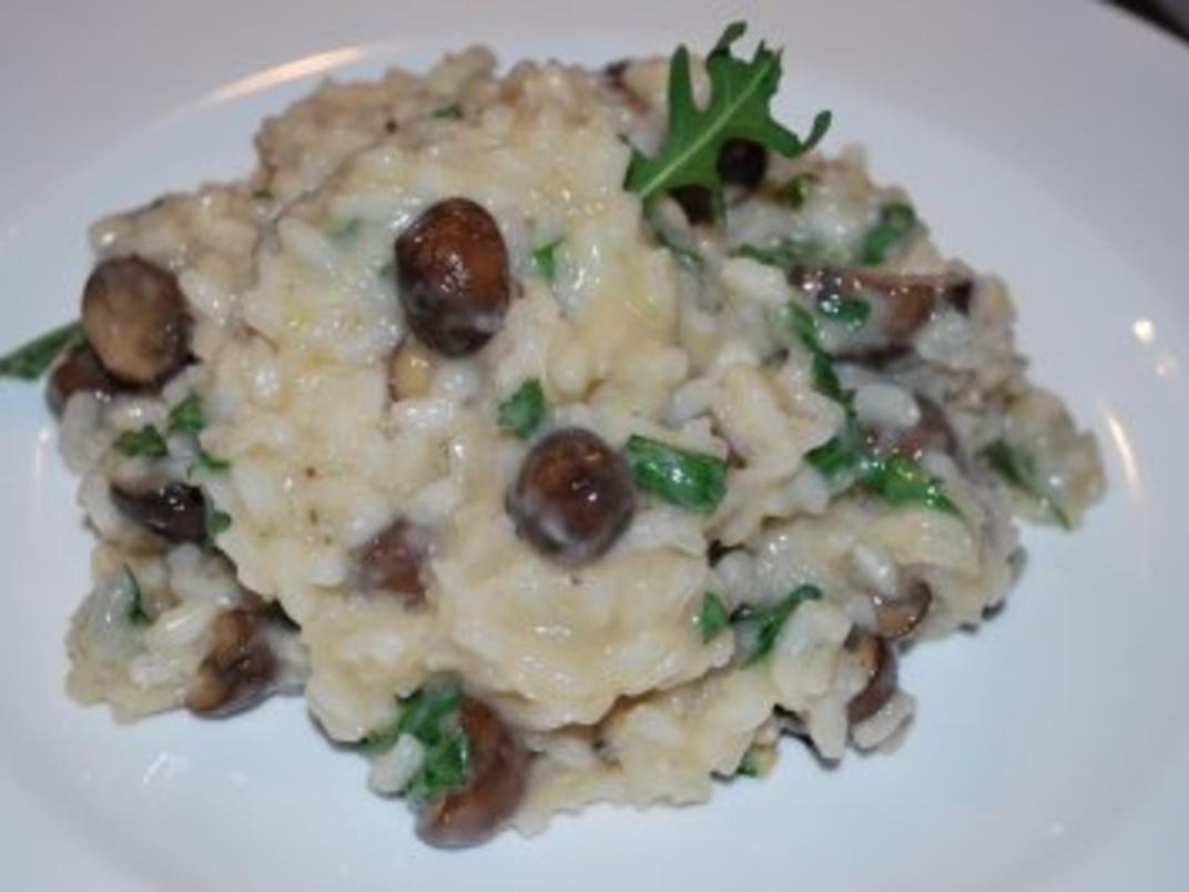 Champignon-Rucola-Risotto - Rezept mit Bild - kochbar.de