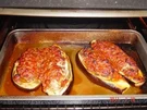 Rezept: Gefüllte Aubergine Sergio a la Sergio Gefüllte Aubergine Sergio a la Sergio - Rezept