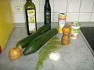 Gurkensalat mit Dillsoße - Rezept