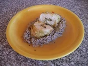 Putenrouladen mit Sesamreis - Rezept