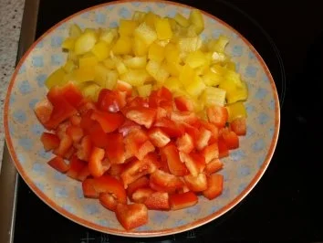 Rezept: Pasta mit Paprika und Speck Bild Nr. 3 Pasta mit Paprika und Speck - Rezept - Bild Nr. 3