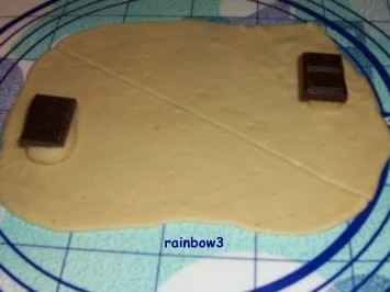 Backen: Marzipan-Schoko-Hörnchen - Rezept - Bild Nr. 3