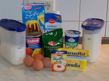 Pfirsich-Grießkuchen - Rezept - Bild Nr. 2