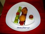 Reiskroketten mit Frischkäsefüllung - Rezept