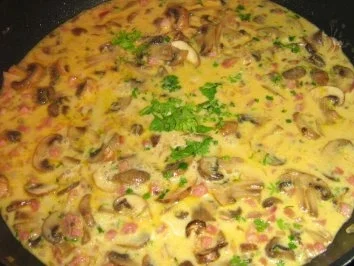 Orangen-Taglioline mit Champignon-Orangen-Sauce - Rezept - Bild Nr. 6