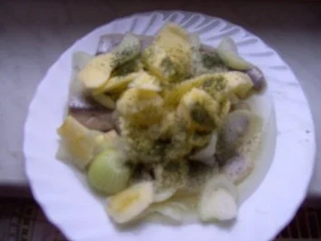 Heringsfilet mit Äpfel und Zwiebeln - Rezept - Bild Nr. 6