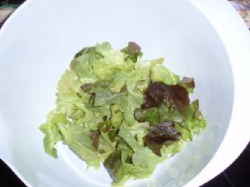 Lachsrolle mit buntem Salat - einfach - 204 kcal/100g
